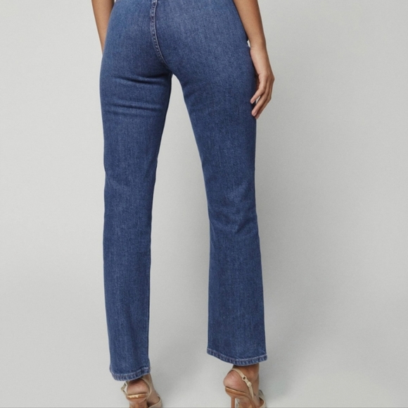 Julianna Zip Mid Rise Straight Leg Jeans - Picture 4 of 5